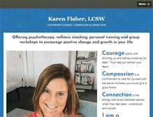 Tablet Screenshot of karenfisherlcsw.com